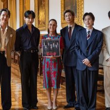Los siete integrantes de BTS visitaron a la presidenta Claudia Sheinbaum en Palacio Nacional este 6 de mayo