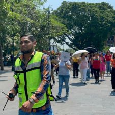 El Palacio de Gobierno fue evacuado en un tiempo de 3 minutos con 9 segundos