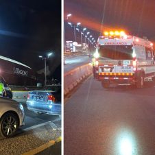 El accidente ocurrió la noche de este sábado en el Paso Exprés 