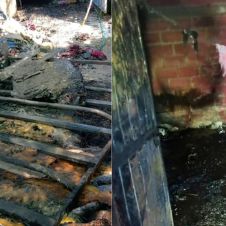 Incendio arrasa con casa en Jojutla