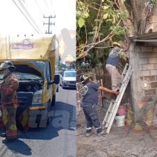 Atienden bomberos incidentes en Cuautla