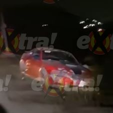 Choque de Mustang contra puente