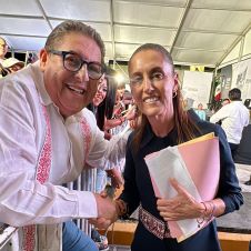 Víctor Mercado acompañó a Claudia Sheinbaum