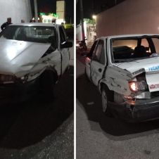 Taxista vuelca y esconde su auto para evitar multa
