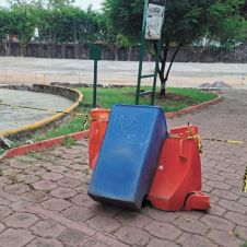 Abandono del Parque Alameda Solidaridad en Cuernavaca