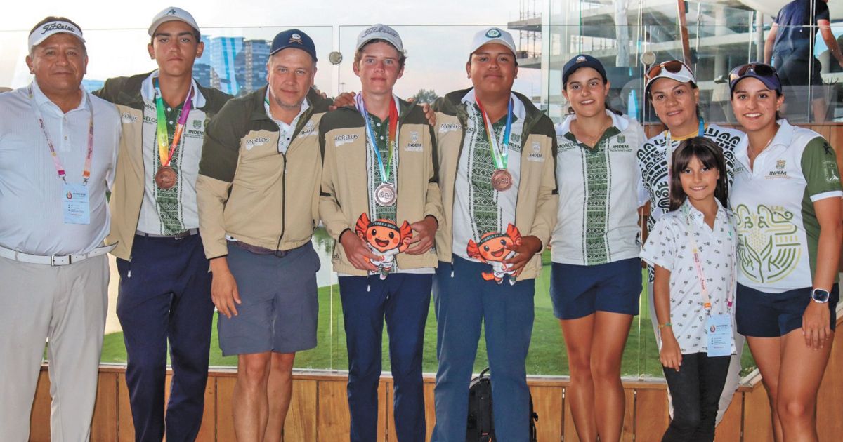 ¡Morelos se pinta de bronce! Equipo varonil de golf gana medalla en la ...