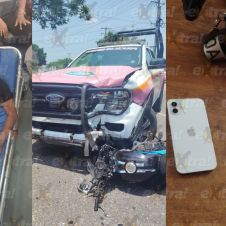 Detienen a sujeto por chocar contra patrulla en Yautepec Detienen a sujeto por chocar contra patrulla en Yautepec