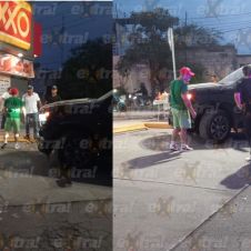 Choque en la colonia Cartonera, de Yecapixtla