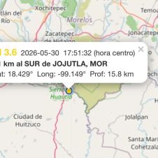 Sismo en Jojutla: SSN reporta movimiento de magnitud 3.6