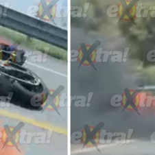 Accidente en Amacuzac: Chocan y se queman dos motocicletas