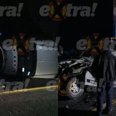 Choque de 2 camionetas en Tlalnepantla
