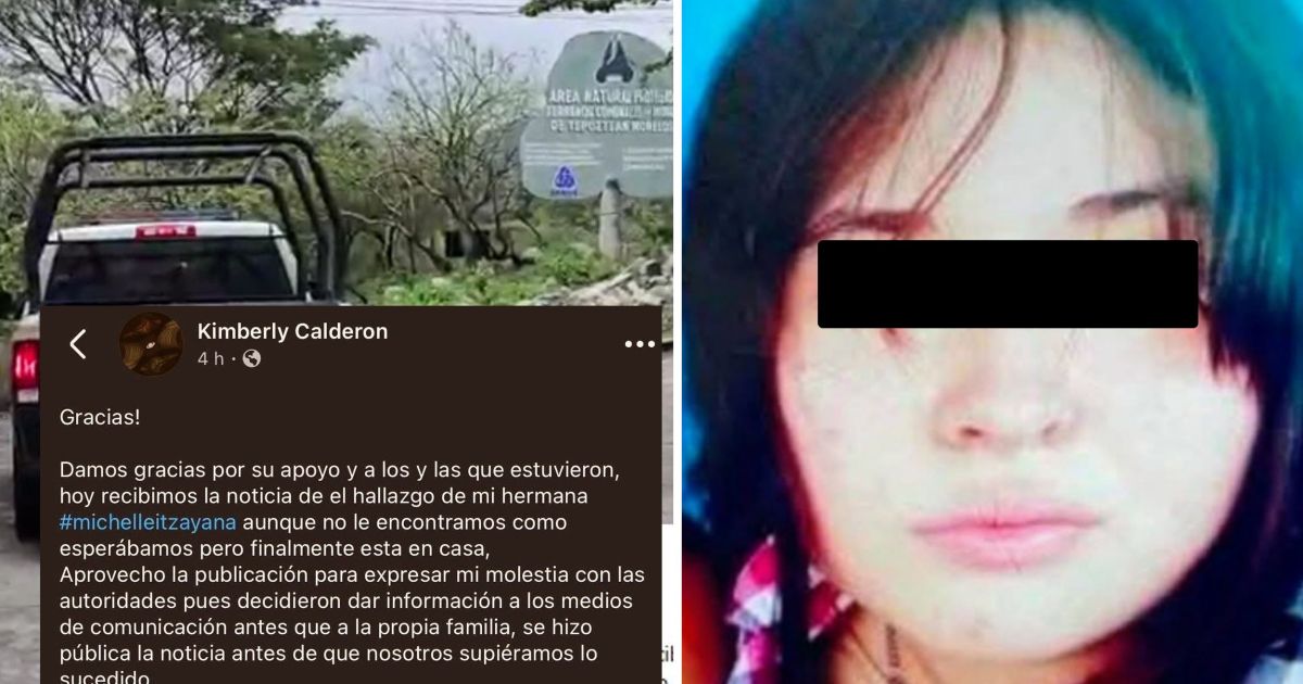 Michelle Itzayana: Hallada sin vida en Morelos