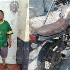Lo encuentran con moto robada