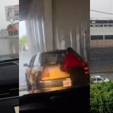 Encharcamientos por lluvias en Cuernavaca