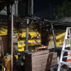 Incendio de una cocina en pizzería de Puente de Ixtla moviliza a bomberos