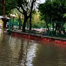 Inundación paraque Cri Cri en Cuernavaca