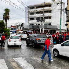 Concentración de docentes de la CNTE desquicia el tráfico en Cuernavaca