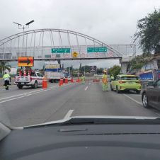 Cerrado el paso en el Paso Express Cuernavaca
