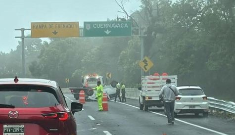 Aumentan en Morelos accidentes viales por lluvias