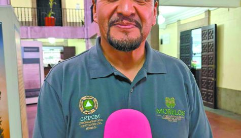 Coordinador estatal de Protección Civil, Ubaldo González Carretes.