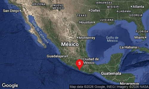 Sismo preliminar de 5.3 con epicentro en San Marcos, Guerrero.