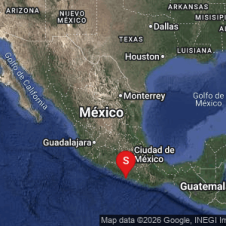 Sismo preliminar de 5.3 con epicentro en San Marcos, Guerrero.
