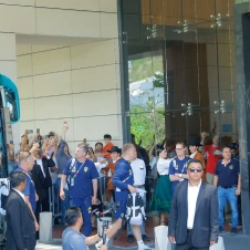 La selec­ción de Sue­cia arribó este sábado a su hotel de con­cen­tra­ción para ini­ciar la cuenta regre­siva rumbo a su debut mun­dia­lista
