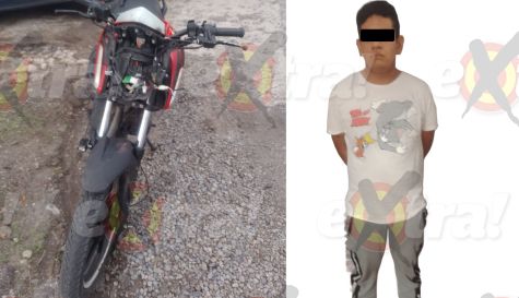 Detienen a sujeto con motocicleta presuntamente robada en Yecapixtla