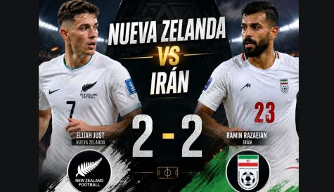 Nueva Zelanda e Irán empataron a 2 tantos