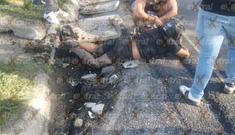 Motociclista sufre caída en Yecapixtla