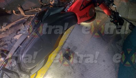 Encuentran arma de fuego y motocicleta abandonadas en Axochiapan