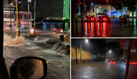 Lluvias en Cuernavaca y Jiutepec dejan autos varados por inundaciones