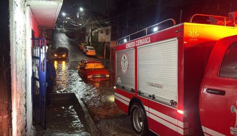 La lluvia causó severas afectaciones, sobre todo en la capital morelense