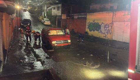 lluvias acompañadas de ráfagas de viento y actividad eléctrica intermitente generó afectaciones
