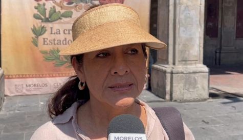 La secretaria de Bienes Comunales de Tejalpa, Alejandra Samano