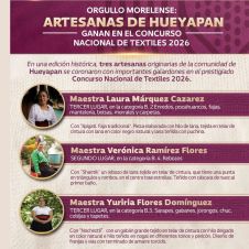 Artesanas de Hueyapan, premiadas