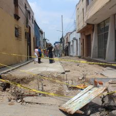 Un desastre la obra en Abasolo, en el centro de Cuernavaca Un desastre la obra en Abasolo, en el centro de Cuernavaca