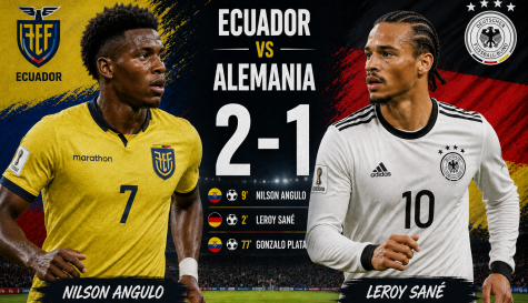 Ecuador logra histórica victoria contra Alemania