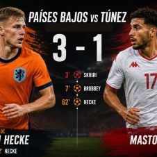 Holanda le ganó a Túnez y ahora enfrentará a Marruecos en dieciseisavos de final