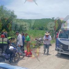 Choque frontal de motociclistas en Tlaquiltenango deja heridos