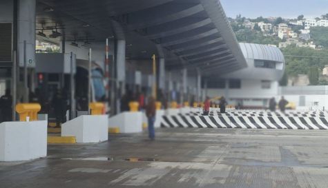 Operativo en la caseta de Tlalpan de la autopista México-Cuernavaca