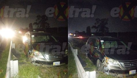 Abandonan auto destrozado en Yecapixtla