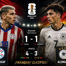 Paraguay dio la sorpresa en el Mundial al eliminar a Francia en penales