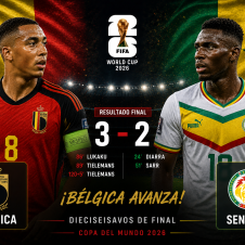 Bélgica dio una épica remontada y clasificó a octavos de final