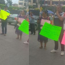 La movilización se concentró en el primer cuadro de Jiutepec