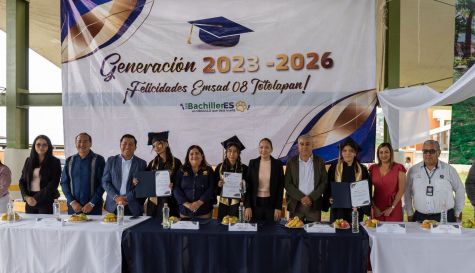 Alumnos de Totolapan se gradúan del EMSAD 08 rumbo al éxito profesional