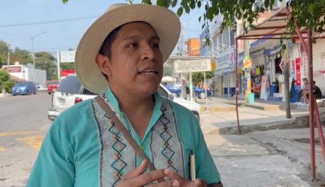Alberto Espino, organizador de una caminata por la diversidad sexual en Chamilpa