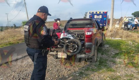 Accidente vial en Yecapixtla: Motociclista derrapa por exceso de velocidad