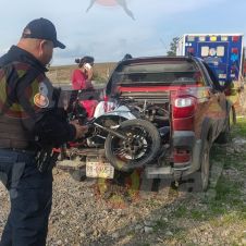Accidente vial en Yecapixtla: Motociclista derrapa por exceso de velocidad