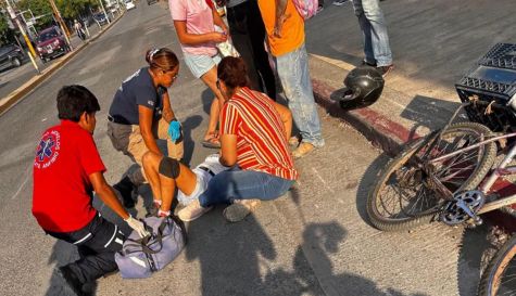 Mujer lesionada tras caer en Jojutla
